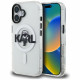 Karl Lagerfeld IML Karl Sketch Logo MagSafe Case for iPhone 16 Clear
