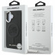 Karl Lagerfeld Initial & Metal Logo MagSafe Case for iPhone 16 Black Karl Lagerfeld Initial & Metal Logo MagSafe Case for iPhone 16 Black