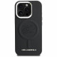 Case Karl Lagerfeld Initial &amp; Metal Logo MagSafe for iPhone 16 Pro black
