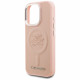 Case Karl Lagerfeld Initial &amp; Metal Logo MagSafe for iPhone 16 Pro Max pink