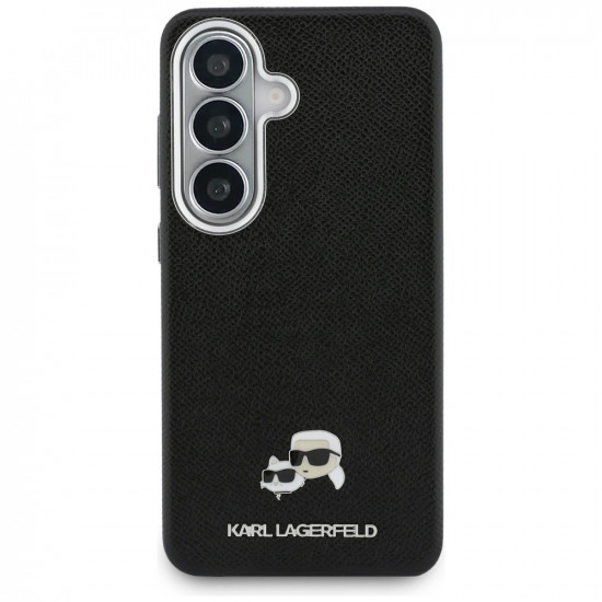 Case Karl Lagerfeld Saffiano KC Metal Logo MagSafe for Samsung Galaxy S26 black