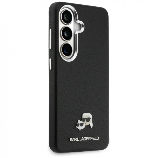 Case Karl Lagerfeld Saffiano KC Metal Logo MagSafe for Samsung Galaxy S26 black