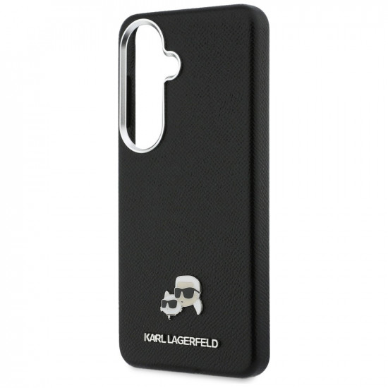 Case Karl Lagerfeld Saffiano KC Metal Logo MagSafe for Samsung Galaxy S26 black