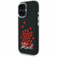 Karl Lagerfeld Silicone Heart Sign Logo MagSafe Case for iPhone 16 Black