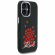 Karl Lagerfeld Silicone Heart Sign Logo MagSafe Case for iPhone 16 Black