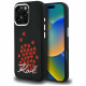Case Karl Lagerfeld Silicone Heart Sign Logo MagSafe for iPhone 16 Pro black