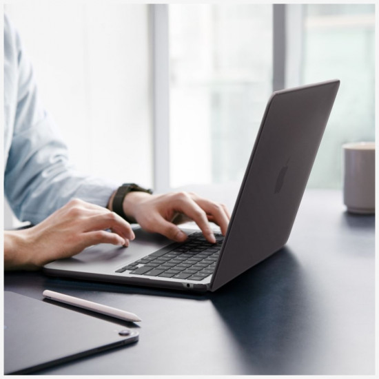 Case Spigen AirSkin for MacBook Air 13" M2-M5 2023-2026 frost black