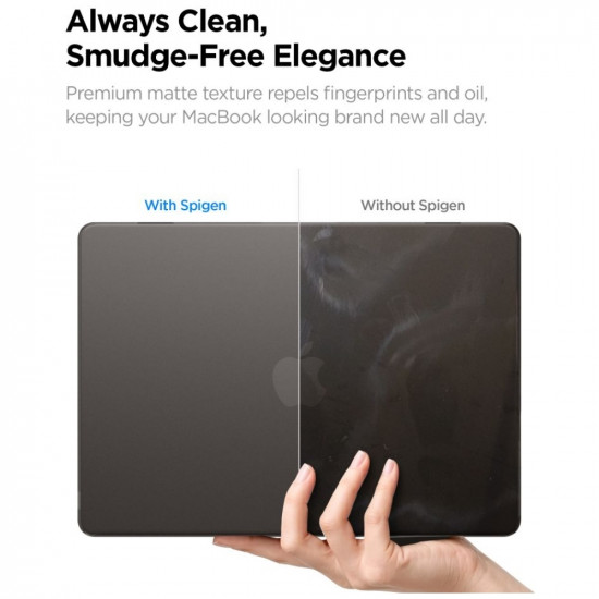 Case Spigen AirSkin for MacBook Air 13" M2-M5 2023-2026 frost black