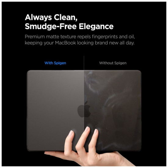 Spigen AirSkin Case for MacBook Pro 16" M1-M5 / M5 Pro / M5 Pro Max 2021-2026 Frost Black Spigen AirSkin Case for MacBook Pro 16" M1-M5 / M5 Pro / M5 Pro Max 2021-2026 Frost Black