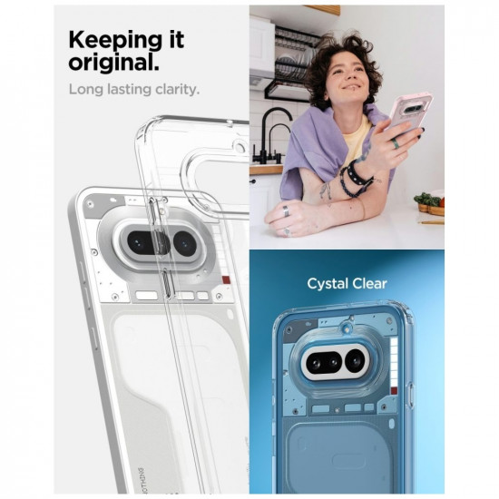 Spigen Ultra Hybrid case for Nothing Phone 4A crystal clear Spigen Ultra Hybrid case for Nothing Phone 4A crystal clear