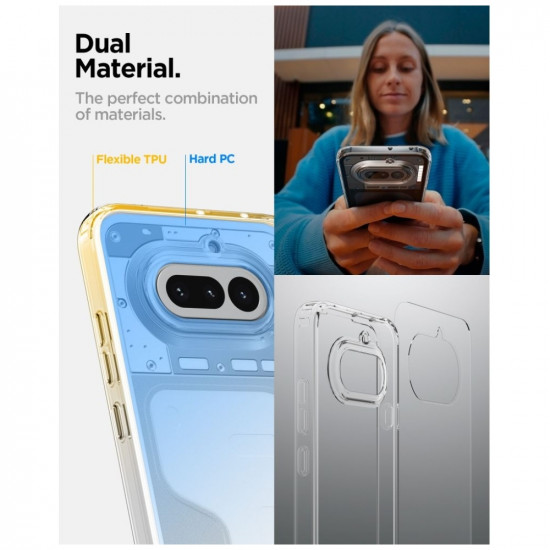 Spigen Ultra Hybrid case for Nothing Phone 4A crystal clear Spigen Ultra Hybrid case for Nothing Phone 4A crystal clear