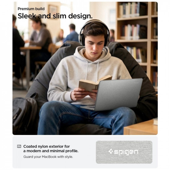 Spigen Urban Fit Case for Macbook Air 15" M2-M5 2023-2026 Gray Spigen Urban Fit Case for Macbook Air 15" M2-M5 2023-2026 Gray