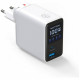 4smarts GaN Flex Screen AI 100W 2xUSB-C + USB-A wall charger white 4smarts GaN Flex Screen AI 100W 2xUSB-C + USB-A wall charger white