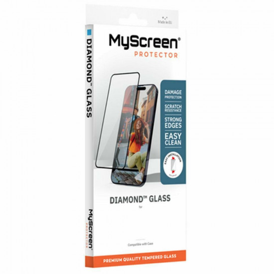 MyScreen Diamond Glass New Tempered Glass for Apple iPhone 16 MyScreen Diamond Glass New Tempered Glass for Apple iPhone 16