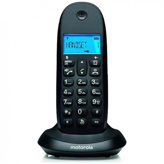 Cordless landline phone Motorola C1001CB+ black