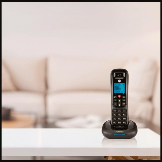 Cordless landline phone Motorola CD4001 black Cordless landline phone Motorola CD4001 black