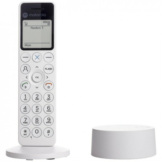 Cordless landline phone Motorola DOT411 white