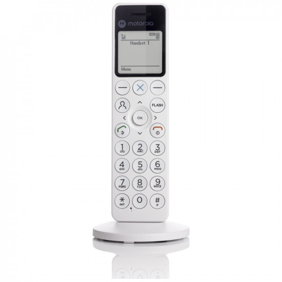 Cordless landline phone Motorola DOT411 white