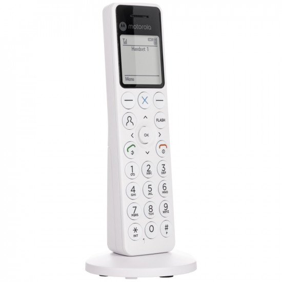 Cordless landline phone Motorola DOT411 white