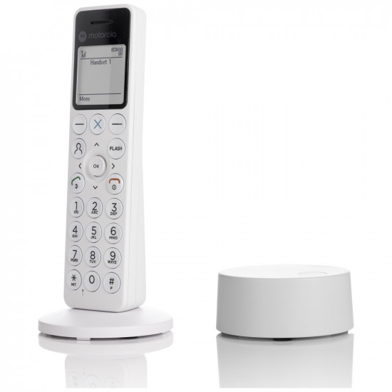 Cordless landline phone Motorola DOT411 white