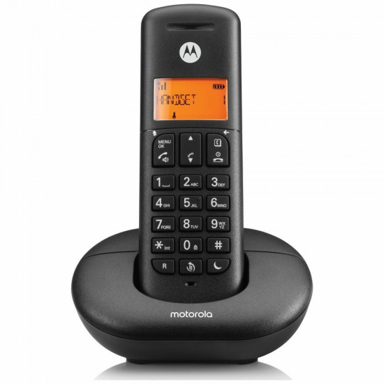 Cordless landline phone Motorola E201 black Cordless landline phone Motorola E201 black