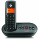 Cordless phone with answering machine Motorola E211 black Cordless phone with answering machine Motorola E211 black