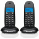 Set of Motorola C1002CB+ cordless landline phones black 2 psc. Set of Motorola C1002CB+ cordless landline phones black 2 psc.