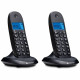 Set of Motorola C1002CB+ cordless landline phones black 2 psc. Set of Motorola C1002CB+ cordless landline phones black 2 psc.