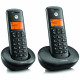 Set of Motorola E202 cordless landline phones 2 pcs. black