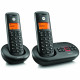 Set of Motorola E212 cordless landline phones 2 pcs. black Set of Motorola E212 cordless landline phones 2 pcs. black