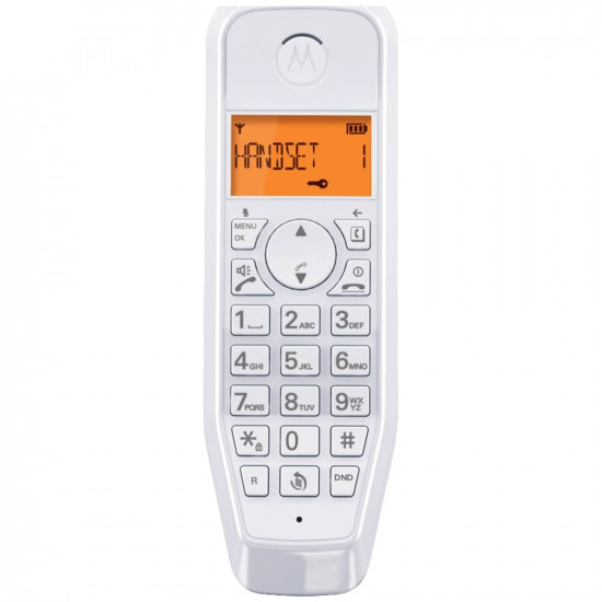 Set of Motorola S1202 cordless landline phones 2 pcs. white Set of Motorola S1202 cordless landline phones 2 pcs. white