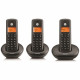 Set of Motorola E203 cordless landline phones 3 pcs. black Set of Motorola E203 cordless landline phones 3 pcs. black