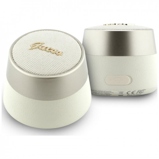 Bluetooth Speaker Guess 5W Script Metal Logo gold Bluetooth Speaker Guess 5W Script Metal Logo gold