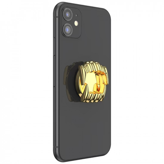 PopSocket Say Cheese Adhesive Grip MagSafe phone grip and stand gold PopSocket Say Cheese Adhesive Grip MagSafe phone grip and stand gold