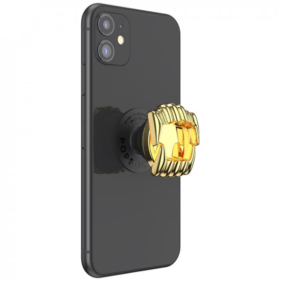PopSocket Say Cheese Adhesive Grip MagSafe phone grip and stand gold PopSocket Say Cheese Adhesive Grip MagSafe phone grip and stand gold