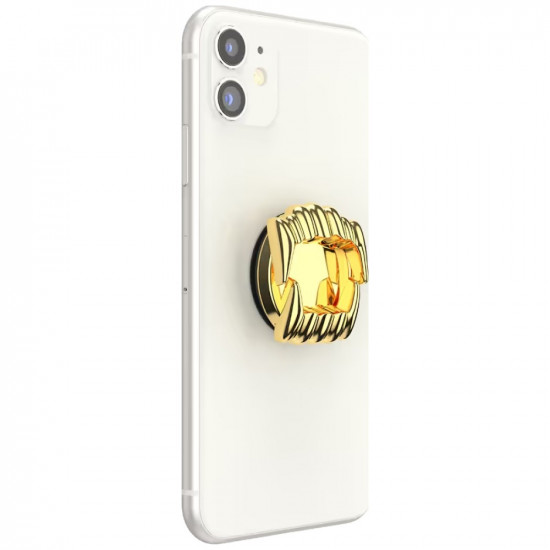 PopSocket Say Cheese Adhesive Grip MagSafe phone grip and stand gold PopSocket Say Cheese Adhesive Grip MagSafe phone grip and stand gold