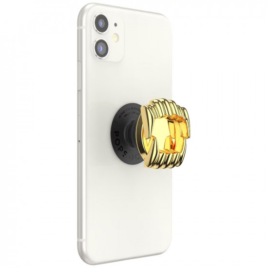 PopSocket Say Cheese Adhesive Grip MagSafe phone grip and stand gold PopSocket Say Cheese Adhesive Grip MagSafe phone grip and stand gold