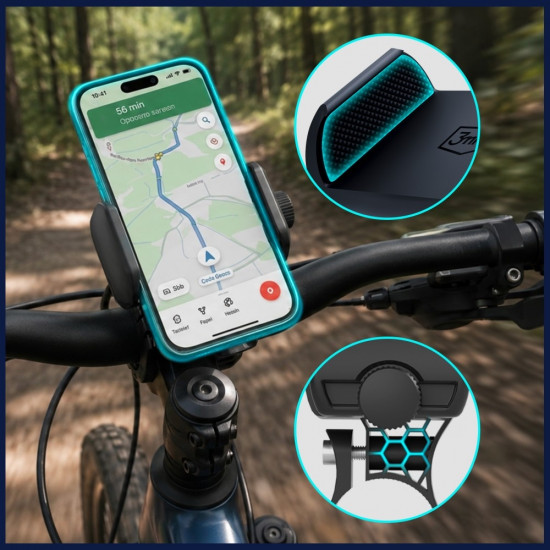 Universal Bicycle Phone Holder 3MK BikeGrip Universal Bicycle Phone Holder 3MK BikeGrip