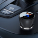 Acefast B6 metal car charger 63W (USB-A+USB-C) with digital display transparent black Acefast B6 metal car charger 63W (USB-A+USB-C) with digital display transparent black