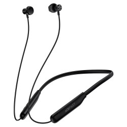 Acefast Bluetooth Earphones (N9) Behind the Head, Neckband, Magnetic, BT 6.0, Bass/Game Modes, ENC, 200mAh, IPX4 Black