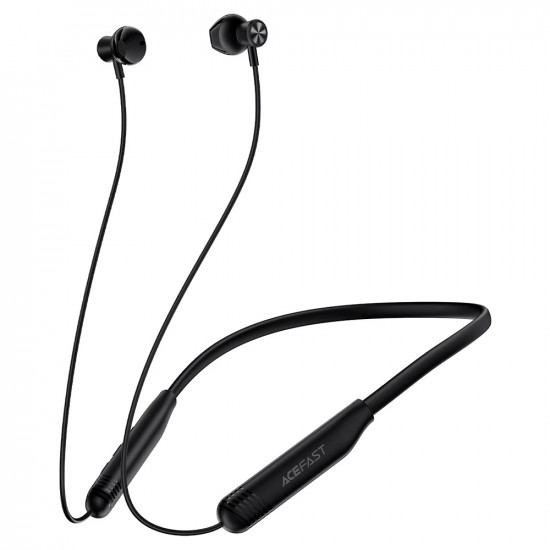 Acefast Bluetooth Earphones (N9) Behind the Head, Neckband, Magnetic, BT 6.0, Bass/Game Modes, ENC, 200mAh, IPX4 Black Acefast Bluetooth Earphones (N9) Behind the Head, Neckband, Magnetic, BT 6.0, Bass/Game Modes, ENC, 200mAh, IPX4 Black