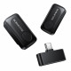 Borofone (2 pack) Wireless Lavalier Microphone Lemai (BFK17) USB C, Charging Case, Noise Cancelling, Omnidirectional Black