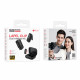 Borofone (2 pack) Wireless Lavalier Microphone Lemai (BFK17) USB C, Charging Case, Noise Cancelling, Omnidirectional Black