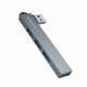 Borofone 4in1 Hub (FH1) USB to 3x USB 2.0, 1x USB 3.0, Aluminium Alloy, Plug&Play, up to 5Gbps Metal Gray