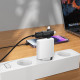 Borofone 3in1 Adapter (BV26D) USB 2.0 (F) to Lightning / Type C / Micro USB (M), Charging & Data Transfer, 1.5A Black