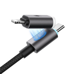 Mcdodo 4in1 Data Cable Extreme Energy Series (CA 6560) with Magnetic Ends, USB C/USB A to USB C/Lightning, 60W, 1.2m Black