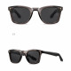 Techsuit Premium Polarized Sunglasses (31243) for Men, UV Protection, TR90, Wayfarer Frame, HD Lenses, Retro Grey