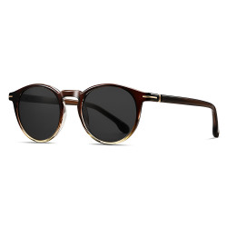 Techsuit Polarized Sunglasses (31235) for Men, Fashion, TR90 Frame, Scratch resistant TAC Lenses, Acetate Legs Gray