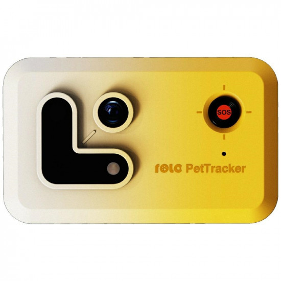ENABOT GPS tracker for dog or cat yellow