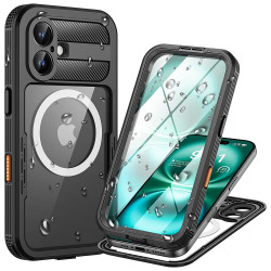ShellBox Waterproof IP68 Case iPhone 16 Black